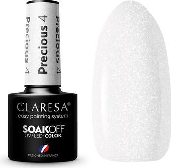 Produktbild Claresa Hybrid Nagellack PRECIOUS PS4 Glossy White 5g (Glänzend, Farblack)