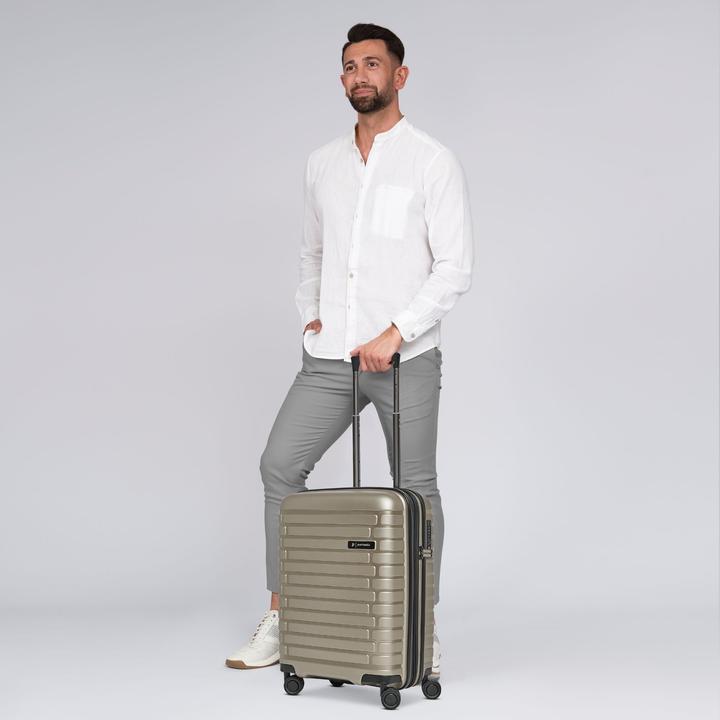 Immagine prodotto Pactastic Collezione 04 THE CABIN + 4 ruote Carrello cabina S 55 cm con piega elastica (40 l, Bagaglio a mano (fino a 50 litri))
