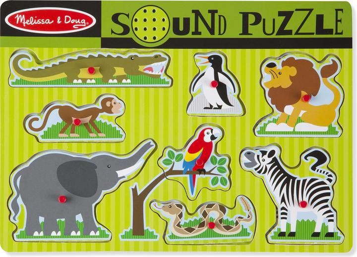 Actual product image Melissa & Doug Sonore Bois Animaux Du Zoo (8 pieces)