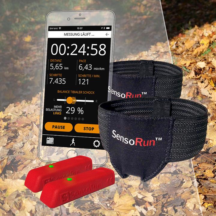 Actual product image SensoRun Running analysis set sensors and straps