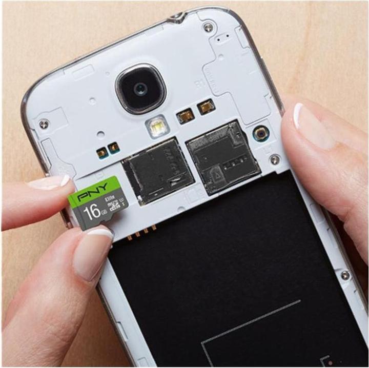 Actual product image PNY microSDHC card Elite UHS-I U1 16 GB (16 GB, microSDHC, U1, UHS-I)
