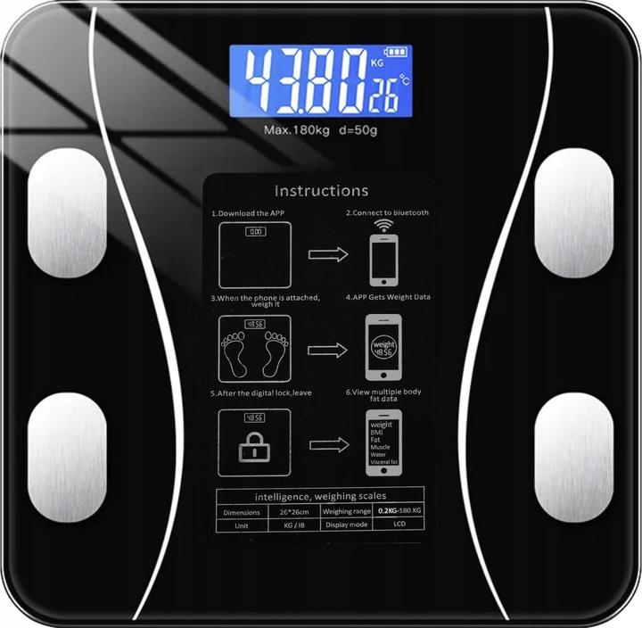 Immagine prodotto Ruhhy Bilancia pesapersone intelligente (180 kg)