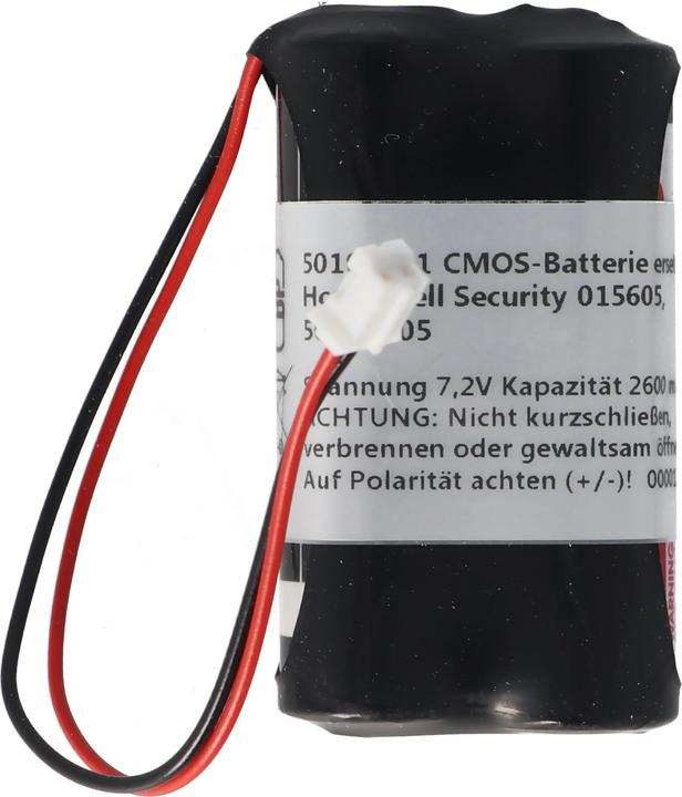 Actual product image AccuCell Memory battery 7.2V replaces Honeywell Security 015605, 50015605 2600mAh (1 pcs., Device specific, 2600 mAh)