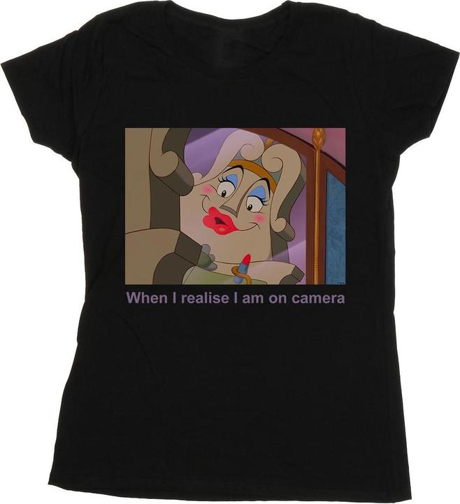 Actual product image Disney Womens/Ladies Beauty And The Beast Madame De La Grande Bouche Cotton T-Shirt (S)