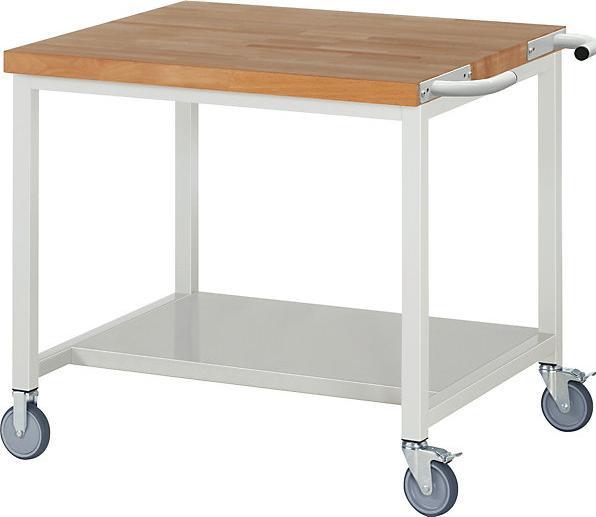 Image du produit eurokraft pro Établi mobile, sur piétement, 1 tablette, l x p 1000 x 900 mm. (100 cm, 90 cm)