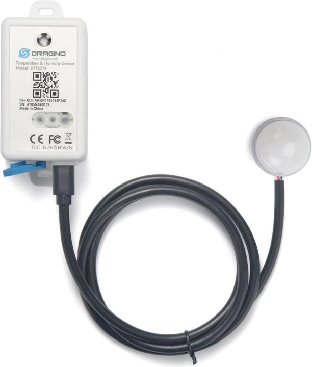 Produktbild Dragino LHT65N E5 LoRaWAN Temperatur und Humidity Sensor mit Lichtfühler