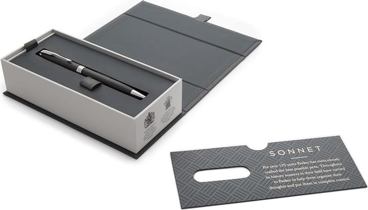 Actual product image Parker Pen Sonnet (Black, Silver, 1 x)