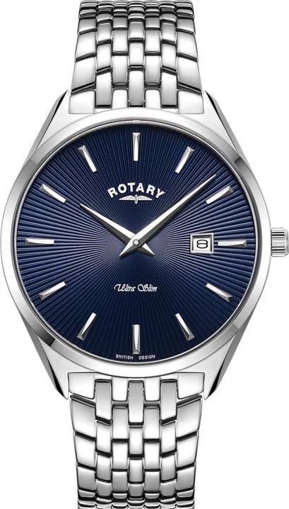 Rotary GB08010/05 Ultra Slim Herren 38mm 5ATM (Analoguhr, 38 mm)