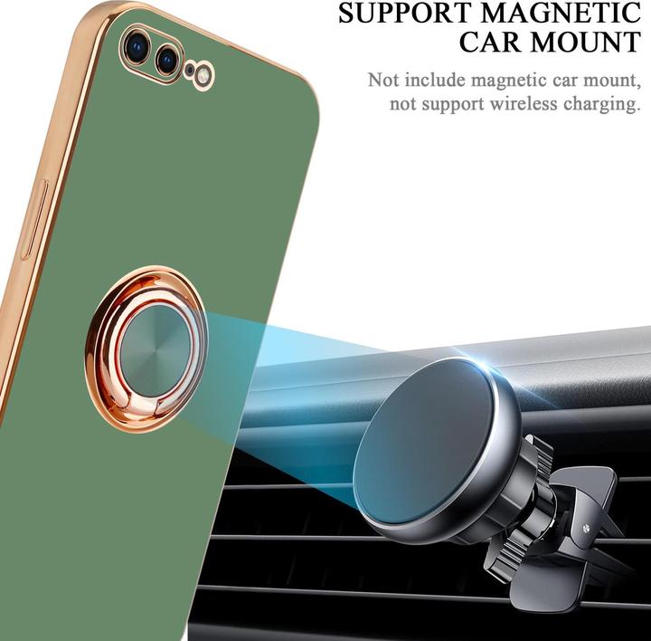 Actual product image Cadorabo Case for Apple iPhone 7 PLUS / 7S PLUS / 8 PLUS in TPU with camera protection and ring LM089 Style (Apple iPhone 7 Plus, Apple iPhone 7s Plus)