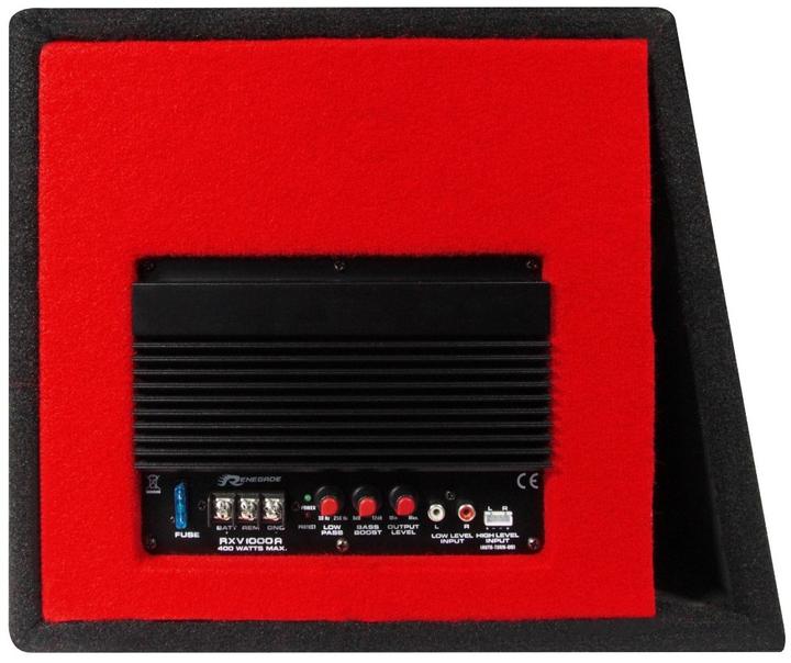 Image du produit Renegade Caisson de basses auto actif 25 cm (10") Système actif bass-reflex (400 W)