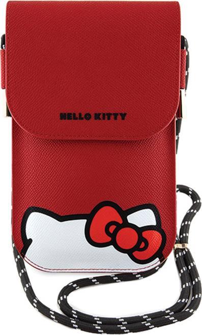 Actual product image Hello Kitty Torebka HKOWBPSCKER czerwony/red Leather Hiding Kitty Cord