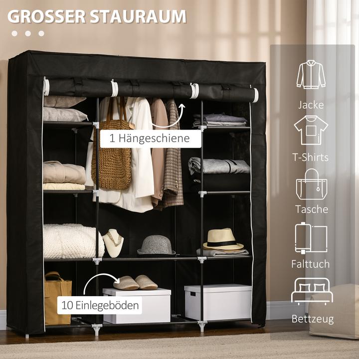 Produktbild Homcom Stoffschrank mit Abdeckung (150 x 43 x 162.5 cm)