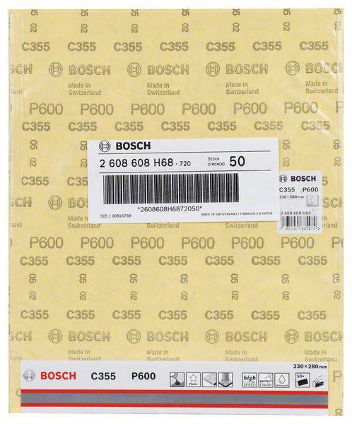 Actual product image Bosch Professional Zubehör Sanding sheet C355, paper sanding sheet, 230 x 280 mm, 600 (600)
