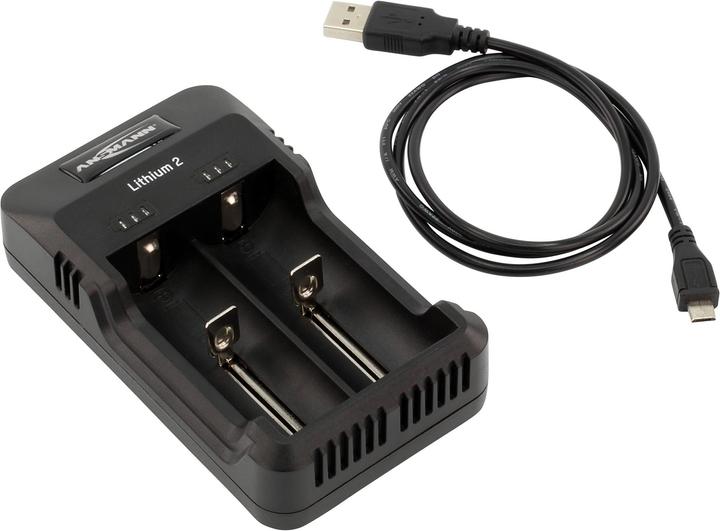 Immagine prodotto Ansmann litio 2 (1 pz., 14500, 16340, 17670, 18500, 18650, 22650, 26650, AAA, AA, Caricabatterie senza batteria)