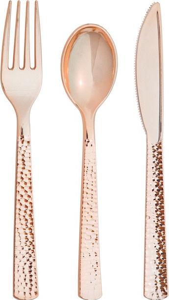 Actual product image Creative Converting Couverts Rose Gold Métallique Premium