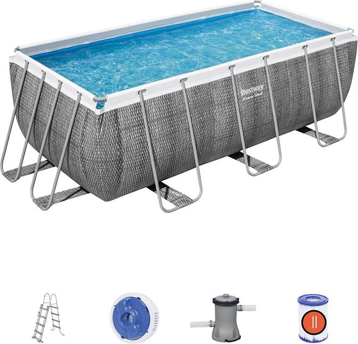 Immagine prodotto Bestway Piscina rettangolare con telaio di alimentazione (412 x 201 x 122 cm)