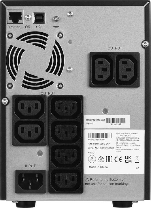 Produktbild Eaton 5sc1000i (1000 VA, 700 W, Line-Interaktiv USV)