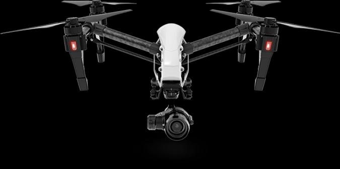 DJI Inspire 1 Pro (18 min, 2935 g, 16 Mpx)