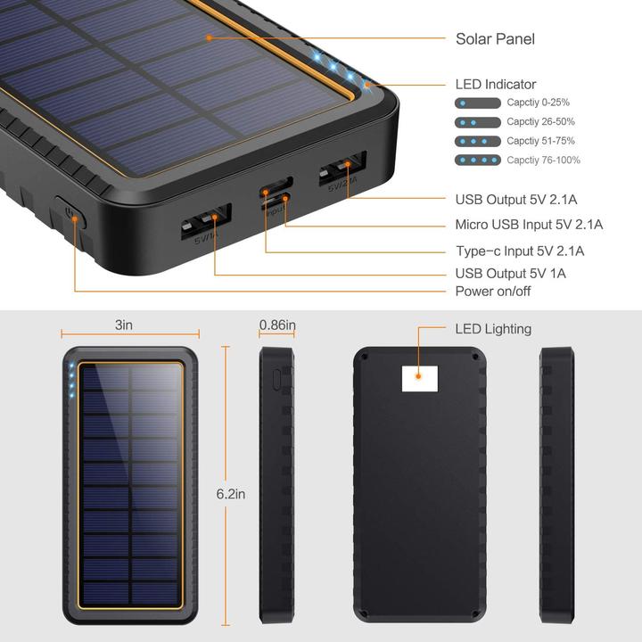 Actual product image QTshine Power Bank 26800mAh (26800 mAh)