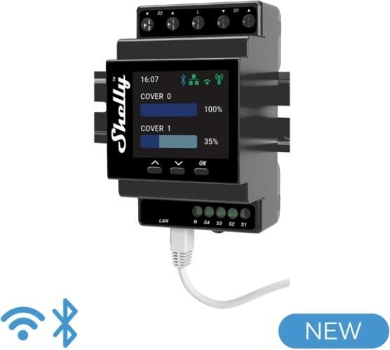 Actual product image Shelly Pro Dual Cover PM (Dimming actuator)