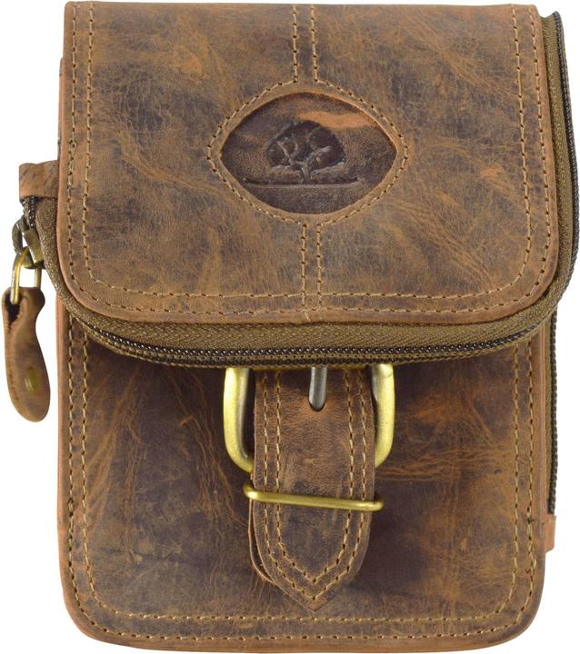 Greenburry Vintage Gürteltasche Leder 14,5 cm