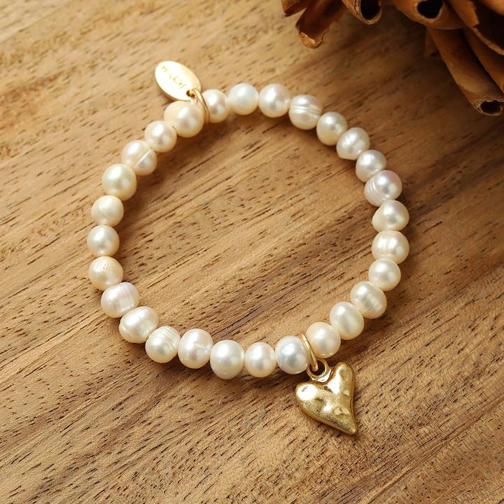 Actual product image Andreani Bracelet with genuine freshwater pearls (8 cm, Pearls)