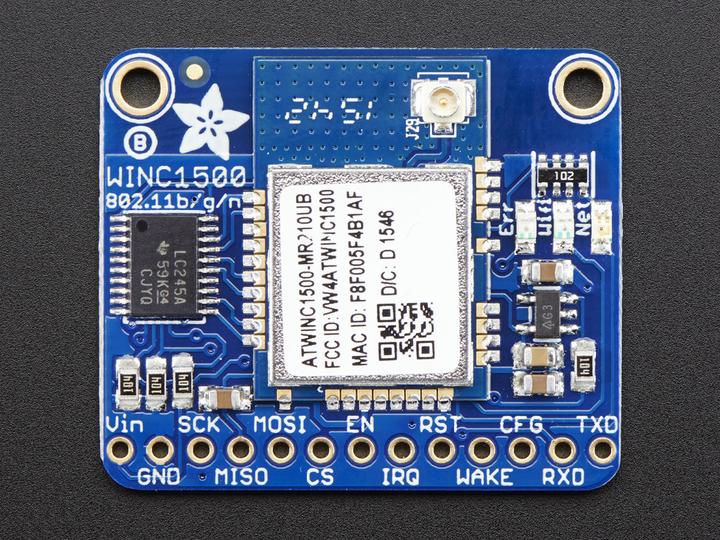 Actual product image Adafruit ATWINC1500 WiFi Breakout w/uFL Connector (Receiver)
