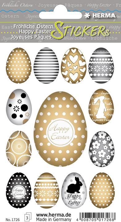 Actual product image HERMA Sticker Easter Golden Eggs (39 x, 1 x 9 x 16 cm)