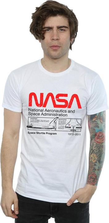 Immagine prodotto Nasa Maglietta da uomo in cotone Space Shuttle (XL)