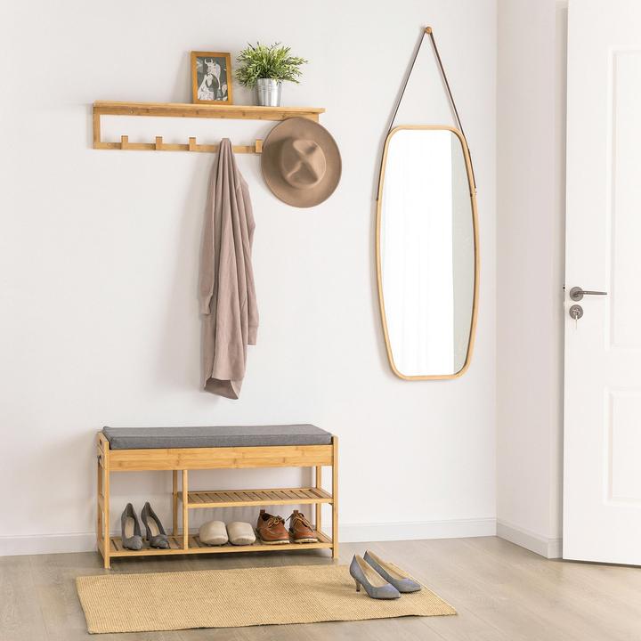Produktbild SoBuy Wandgarderobe mit 6 Kleiderhaken