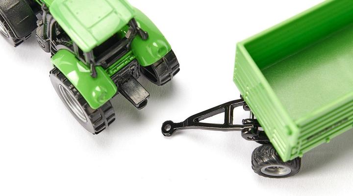 Actual product image Siku DEUTZ-FAHR with Fortuna 2-axle trailer