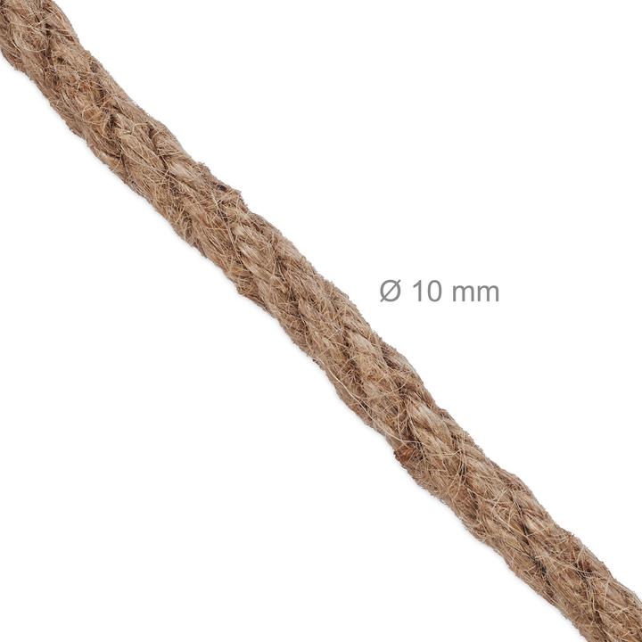 Actual product image Relaxdays 2x natural rope (10 m)