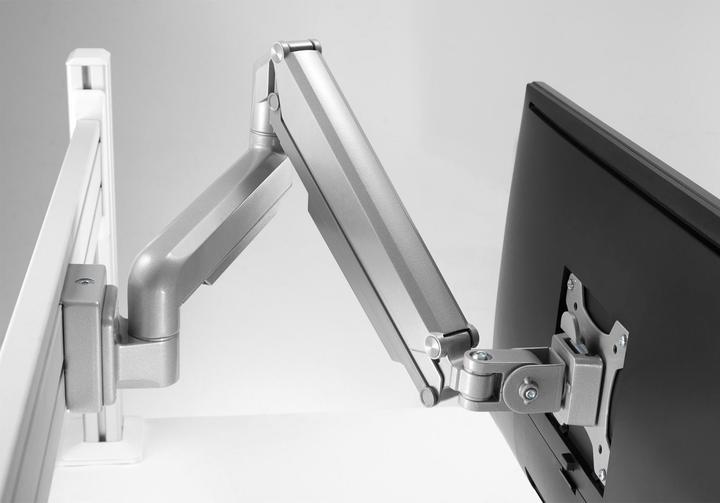 Actual product image InLine Slatwall Lifter Monitor Mount silver grey (Wall, Ceiling, 32.01")