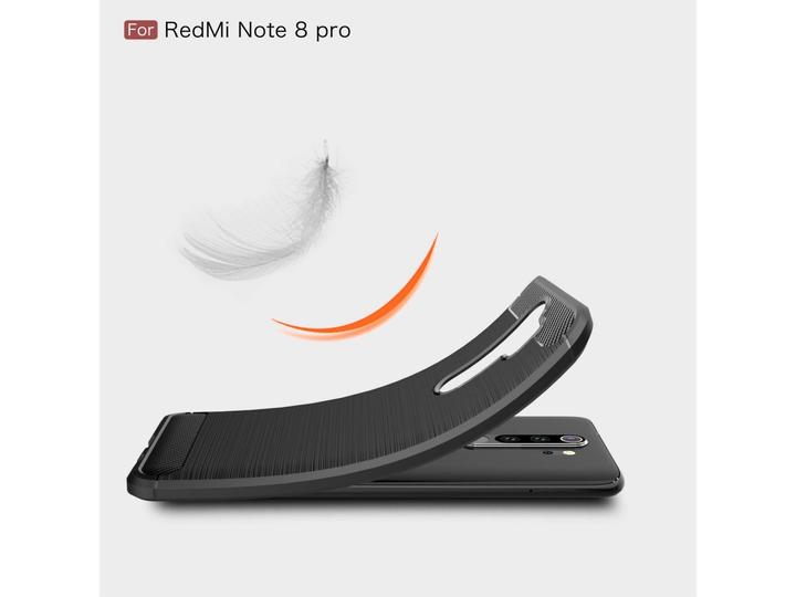 Immagine prodotto Screenguard Xiaomi Redmi Note 8 Pro Cover Carbon Brushed Soft TPU (Xiaomi Redmi Note 8 Pro)