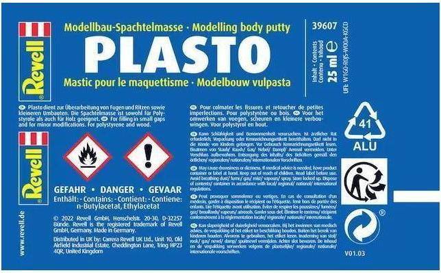 Etichetta energetica Revell Riempitore Plasto
