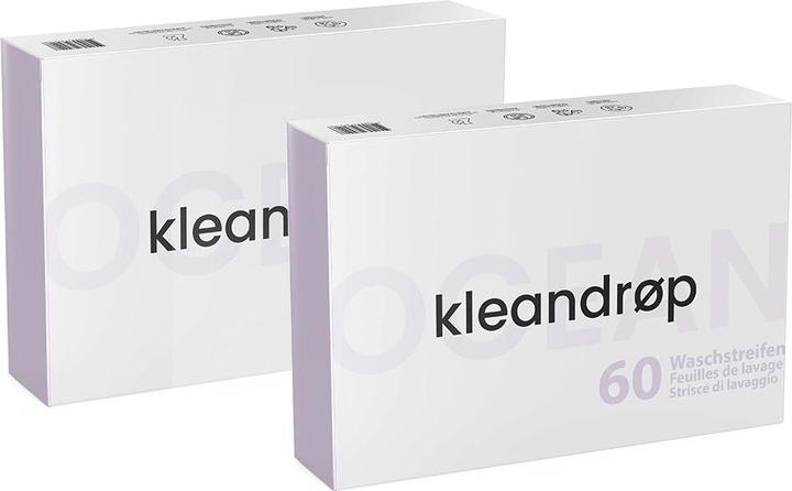 Kleandrop Waschstreifen, 120 Waschgänge (120 Cicli di lavaggio, Sapone da bucato)