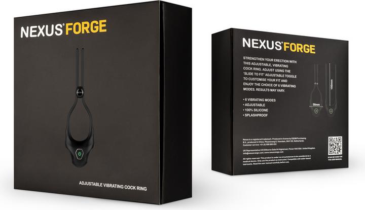 Actual product image Nexus Forge Vibrating Adjustable Lasso Cock Ring (4 cm)