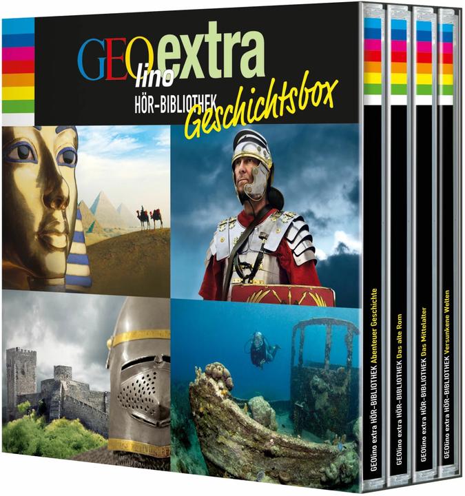 Produktbild GEOlino extra Hör-Bibliothek - Geschichtsbox - (Martin Nusch, Reinhard Schulat-Rademacher, Wigald Boning, Norman Matt, Maximilian Häcke, Irina Scholz, Deutsch)