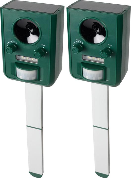 Gardigo 2er-Set Solar Tiervertreiber
