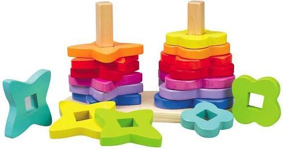 Produktbild Hape Regenbogen-Steckspiel 19tlg. FSC