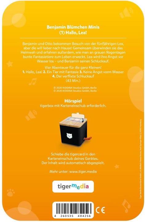 Produktbild Tigermedia Tigercard- Benjamin Blümchen Minis (1): Hallo, Lea! (Deutsch)