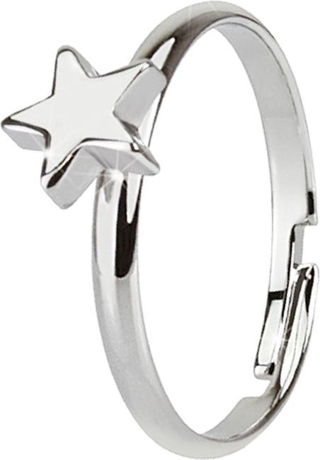 Star Piercing Ring mit Stern silber (54)