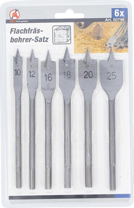 Actual product image BGS Flat Milling Drill Set 10 - 25 mm 6 pcs. (10 - 25 mm)