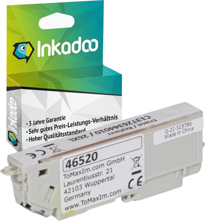 Image du produit Inkadoo Cartouches d'impression compatibles avec Epson C13T26344010 / 26XL cartouche d'encre, jaune Jaune (Y)