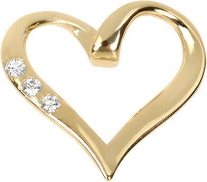 Produktbild Brilio Gold heart pendant with crystals 249001 00354