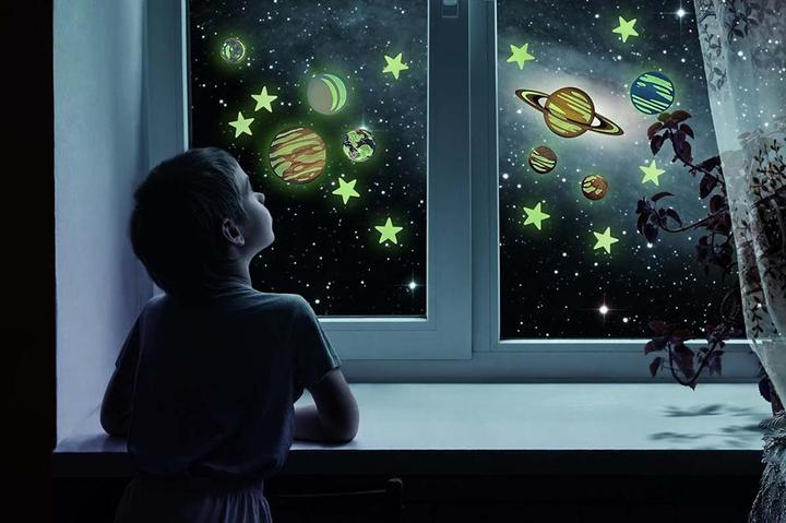 Actual product image 4M 4 m Glow in The Dark Planets and Nova Stars 20 pieces (27 x 21 cm)