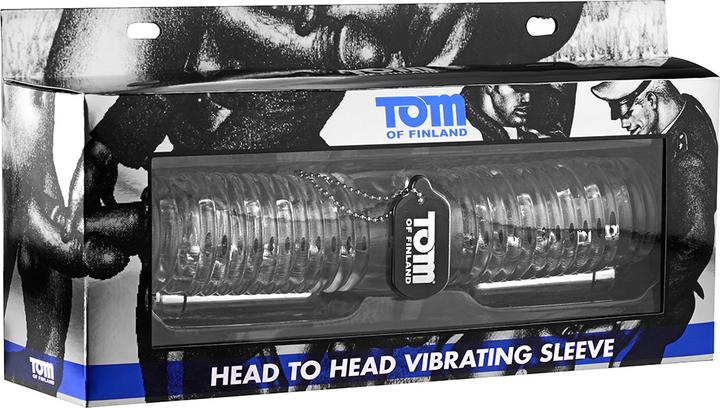 Actual product image Tom of Finland Head To Head Vibrating Sleeve