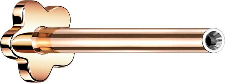 Produktbild Star Piercing Micro Threadless Labret-Stab Blume rosegold (ohne Messing, Titan G23)