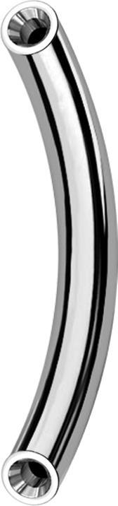 Star Piercing Micro Threadless Bananen-Stab silber (Stoff, ohne Messing)