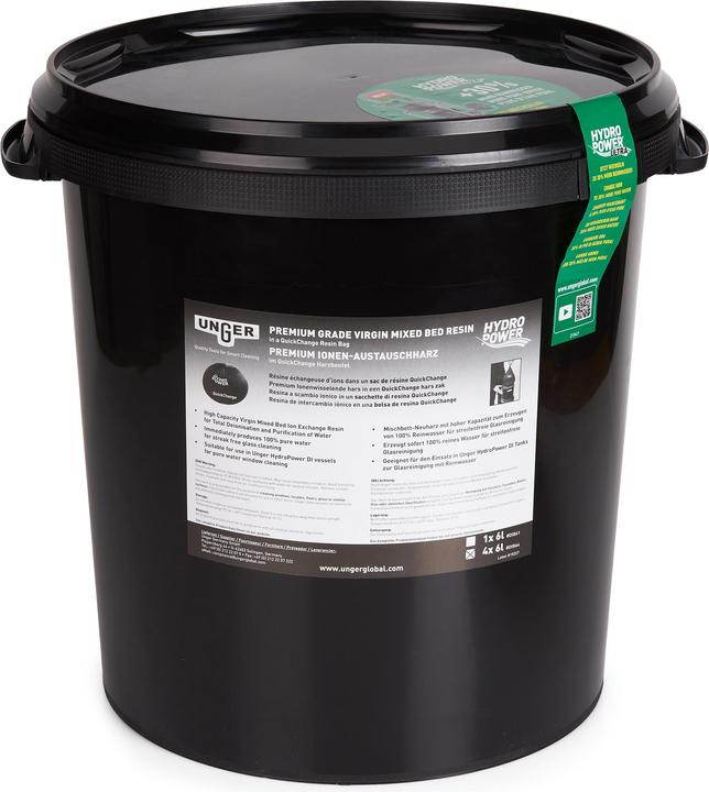 Produktbild Unger DIB64 nLite HydroPower DI, 4x 6 L QuickChange Harzbeutel 4 Harzbeutel für die neuen DI
